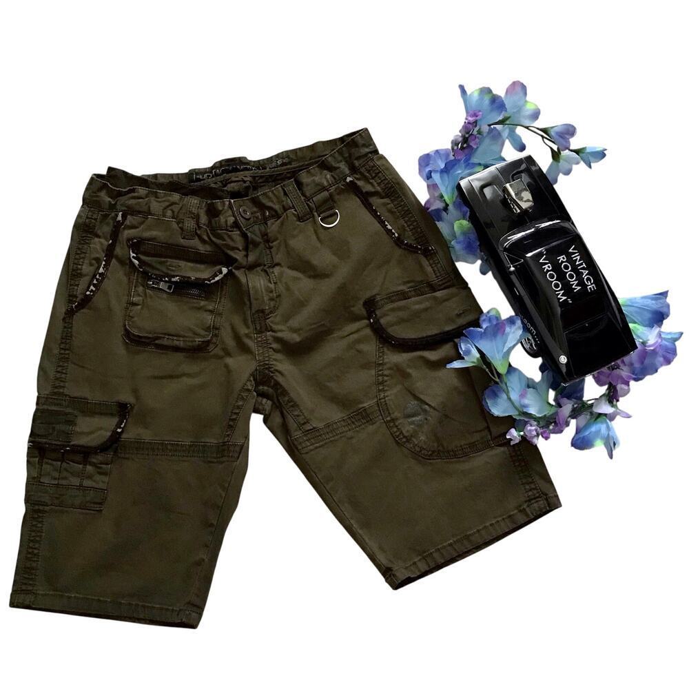 Heritage America NWOT Olive Green Cargo Shorts Men W34